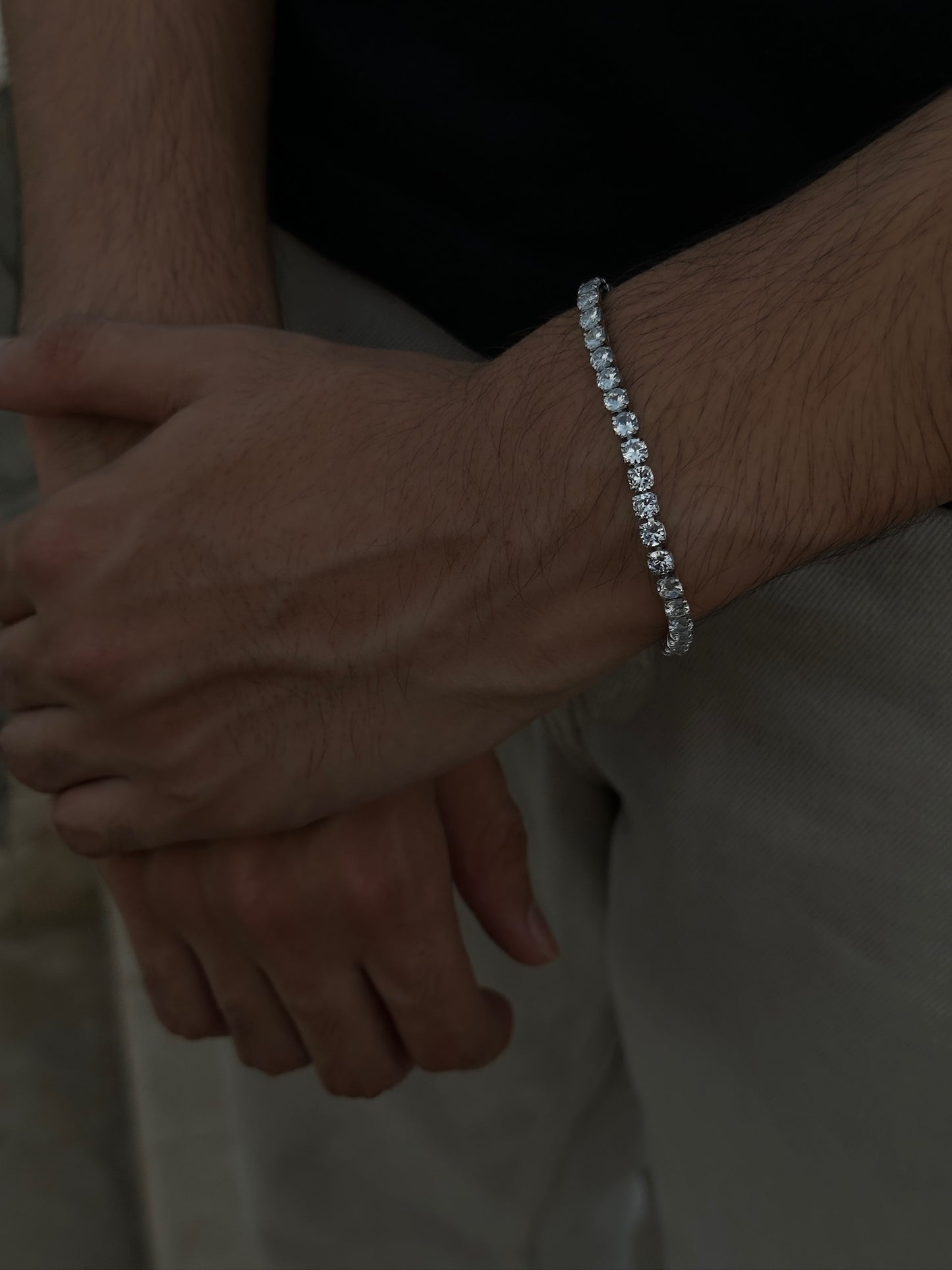 Tennis Bracelet (Silver)